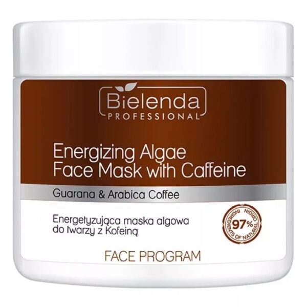 Bielenda Professional Energizing Algae Face Mask energetyzująca maska algowa do twarzy z kofeiną 160g