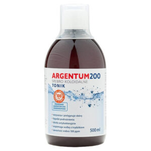 Aura Herbals Argentum 200 tonik do twarzy 100PPM Srebro Koloidalne 500ml