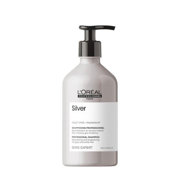 L'Oreal Professionnel Serie Expert Silver Shampoo szampon do włosów siwych i rozjaśnianych 500ml