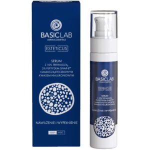 BasicLab Esteticus serum z 10% trehalozą 5% peptydem SNAP-8 i małocząsteczkowym kwasem hialuronowym 50ml