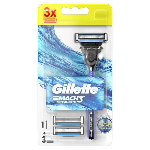 Gillette Mach3 Start maszynka do golenia + wymienne ostrza 3szt.