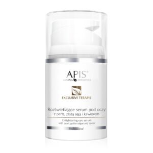 APIS Exclusive Terapis rozświetlające serum pod oczy z perłą złotą algą i kawiorem 50ml