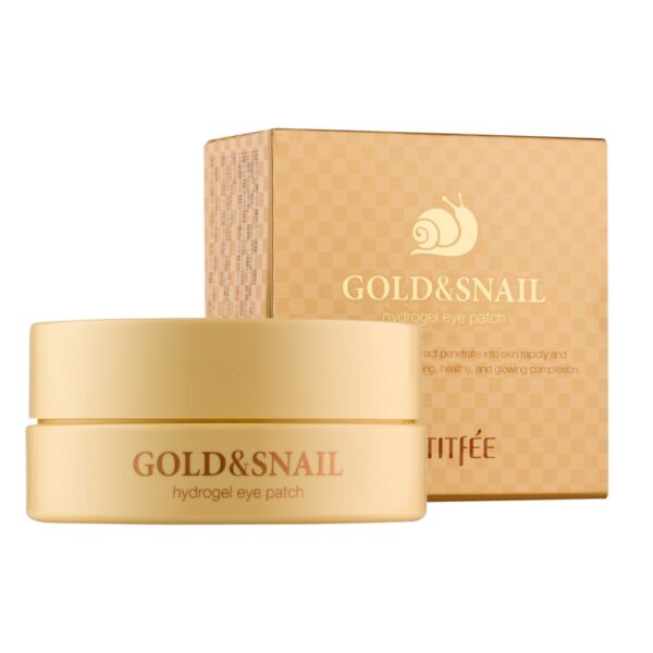 Petitfee Gold&Snail Hydrogel Eye Patch wygładzające hydrożelowe płatki pod oczy ze złotem i śluzem ślimaka 60szt.