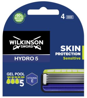 Wilkinson Hydro 5 Skin Protection Sensitive zapasowe ostrza do maszynki do golenia dla mężczyzn 4szt