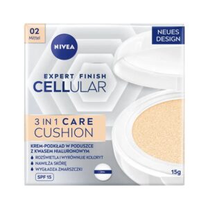 Nivea Expert Finish Cellular 3in1 Care Cushion krem-podkład w poduszce SPF15 02 Medium 15ml