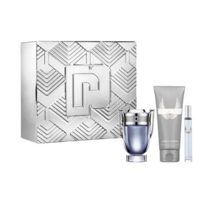 Paco Rabanne Invictus zestaw woda toaletowa spray 100ml + woda toaletowa spray 10ml + żel pod prysznic 100ml