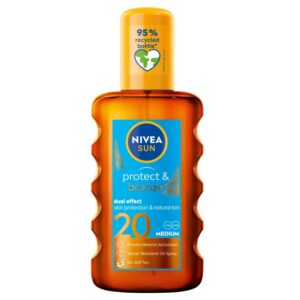 Nivea Sun Protect & Bronze olejek do opalania w sprayu aktywujący naturalną opaleniznę SPF20 200ml