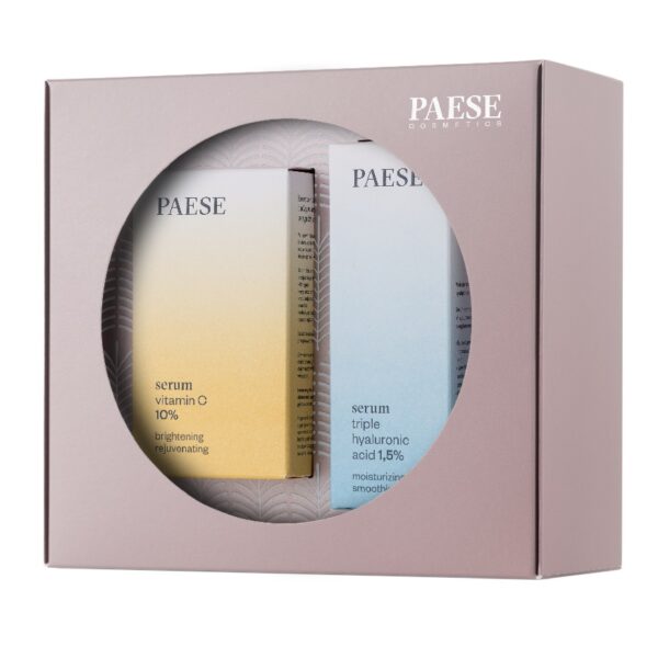 Paese Besties For The Resties zestaw serum z potrójnym kwasem hialuronowym 1.5% 30ml + serum z witaminą C 10% 15ml