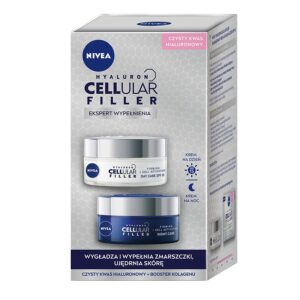 Nivea Cellular Filler zestaw przeciwzmarszczkowy krem na dzień 50ml + przeciwzmarszczkowy krem na noc 50ml