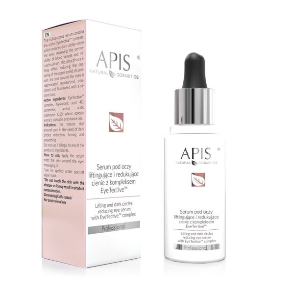 APIS Serum pod oczy liftingujące i redukujące cienie z kompleksem Eye'fective™ 30ml