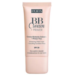 Pupa Milano BB Cream + Primer Combination To Oily Skin SPF20 krem BB i baza pod makijaż do cery tłustej i mieszanej 004 Bronze 30ml