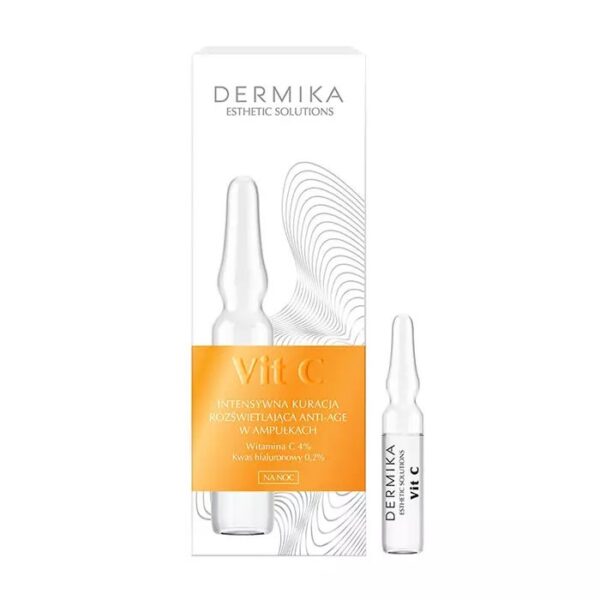 Dermika Esthetic Solutions Vit C intensywna kuracja rozświetlająca anti-age w ampułkach na noc 7x2ml