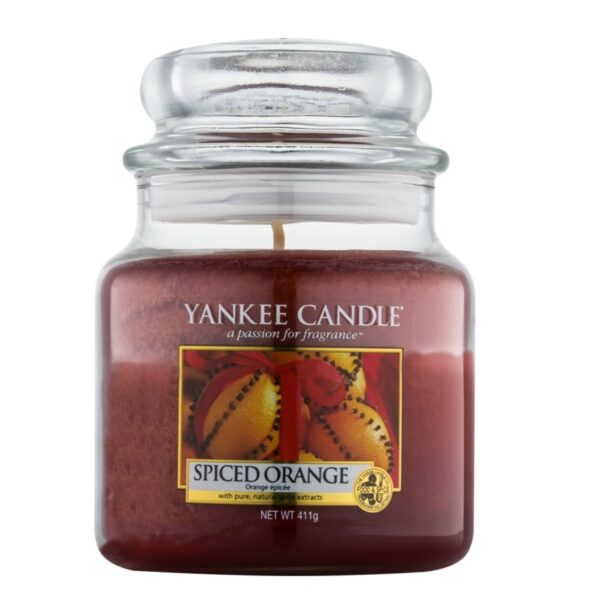 Yankee Candle Świeca zapachowa średni słój Spiced Orange 411g