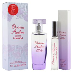 Christina Aguilera Eau So Beautiful zestaw woda perfumowana spray 30ml + woda perfumowana roll-on 10ml