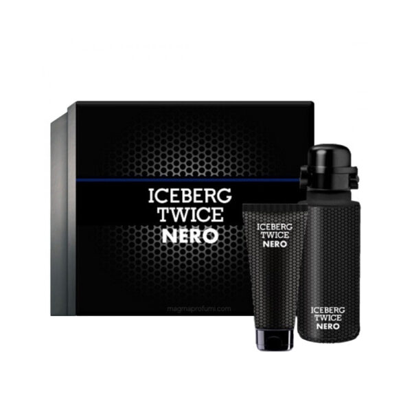 Iceberg Twice Nero zestaw woda toaletowa spray 125ml + żel pod prysznic 100ml