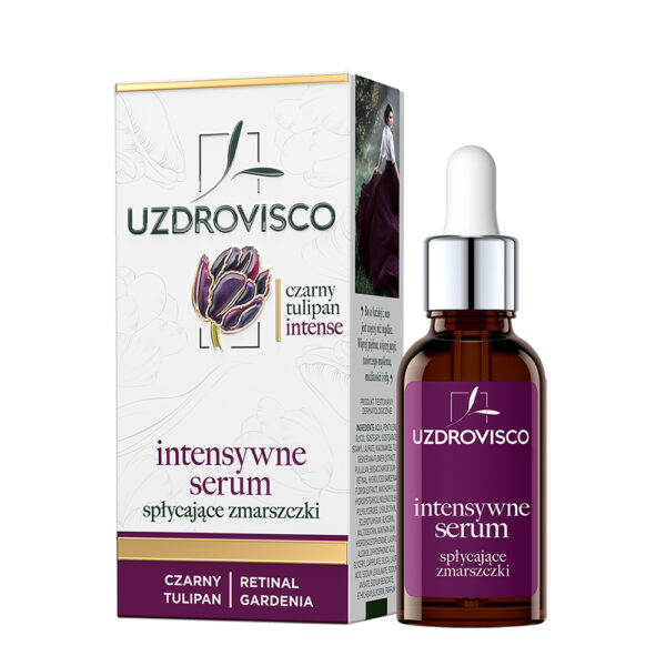 UZDROVISCO Czarny Tulipan Intense intensywne serum spłycające zmarszczki 30ml