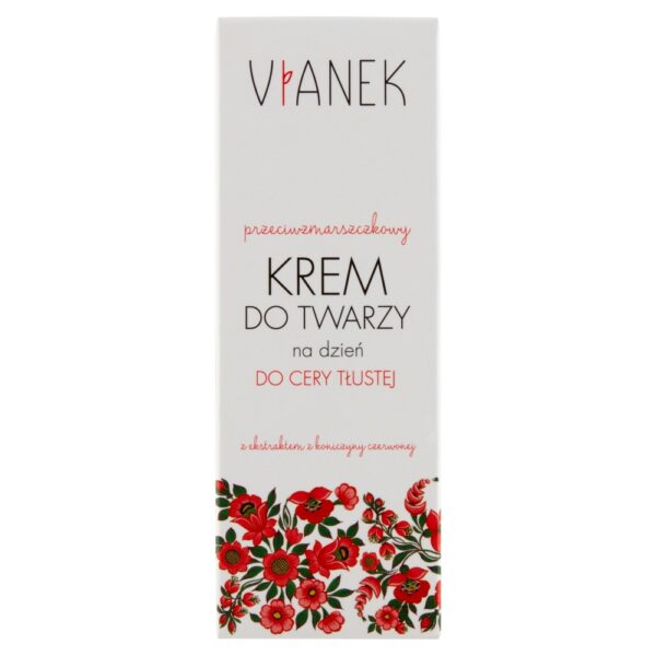 VIANEK Przeciwzmarszczkowy krem do twarzy na dzień do cery tłustej 50ml