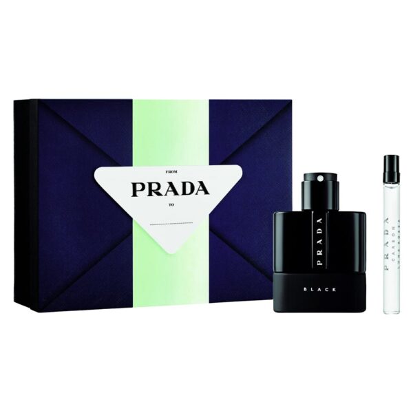 Prada Luna Rossa Black zestaw woda perfumowana spray 50ml + woda perfumowana 10ml