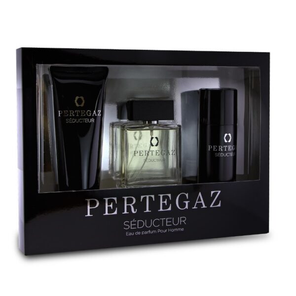 Saphir Pertegaz Seducteur Pour Homme zestaw woda perfumowana spray 100ml + żel pod prysznic 230ml + dezodorant 150ml