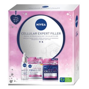 Nivea Cellular Expert Filler zestaw krem anti-age na dzień SPF15 50ml + krem anti-age na noc 50ml + hialuronowe serum wypełniające 30ml