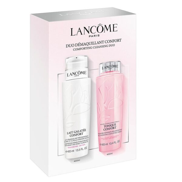 Lancome Comforting Cleansing Duo zestaw delikatne mleczko do demakijażu 400ml + nawilżający tonik do twarzy 400ml