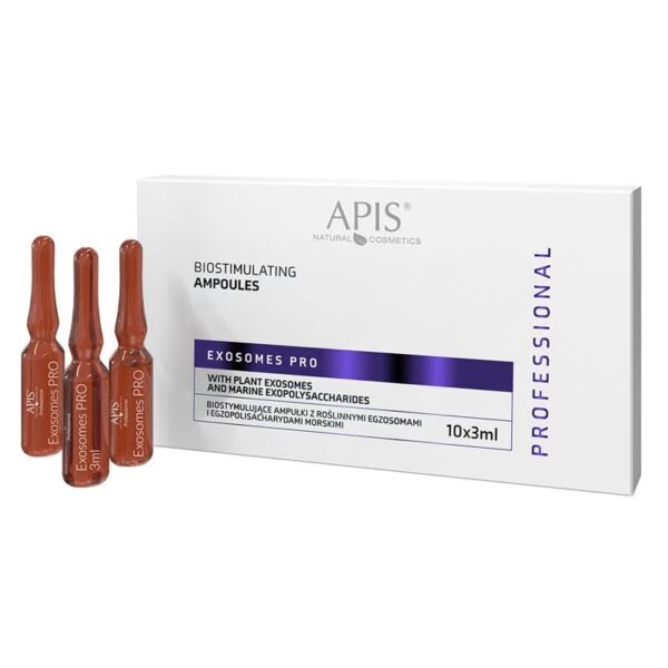 APIS Exosomes Pro biostymulujące ampułki z roślinnymi egzosomami 10x3ml