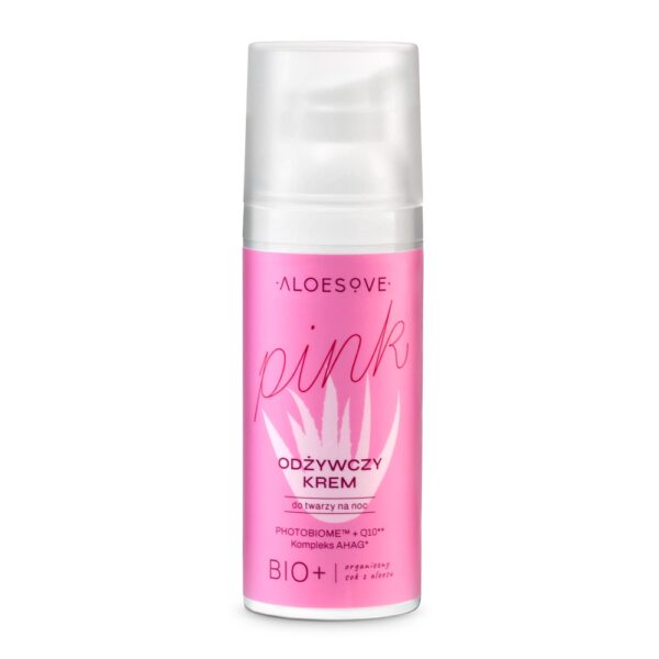 ALOESOVE Pink odżywczy krem do twarzy na noc 50ml