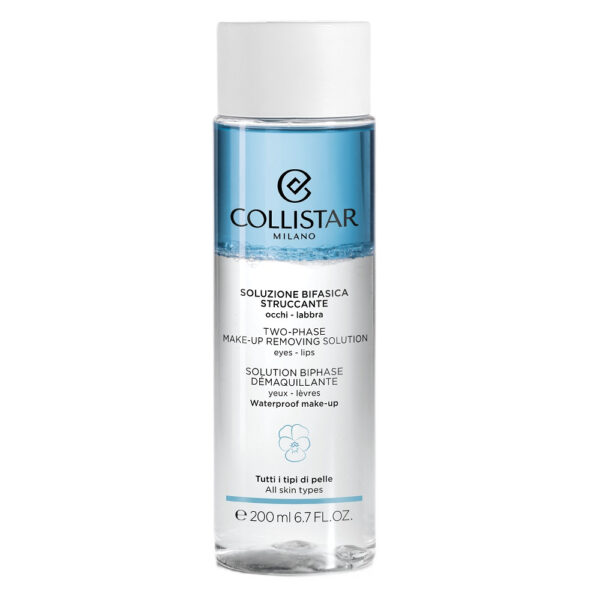 Collistar Two-Phase Make-Up Removing Solution dwufazowy płyn do demakijażu oczu i ust 200ml