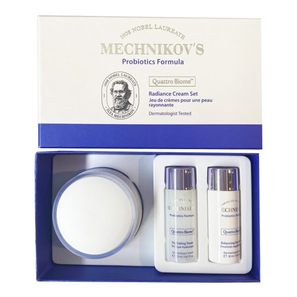 HOLIKA HOLIKA Mechnikov's Probiotics Formula zestaw krem do twarzy 55ml + emulsja 20ml + toner 20ml