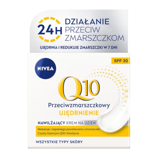 Nivea Q10 Ujędrnienie przeciwzmarszczkowy nawilżający krem na dzień SPF30 50ml