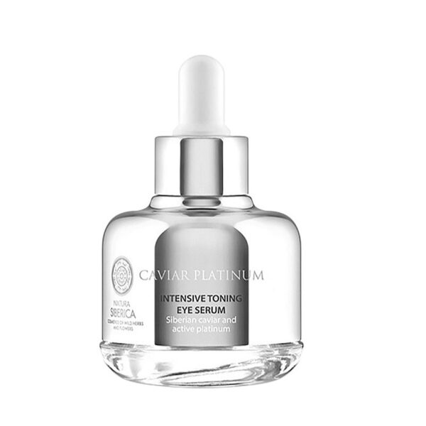 Natura Siberica Caviar Platinum intensywnie tonizujące serum na okolice oczu z kawiorem i platyną 30ml