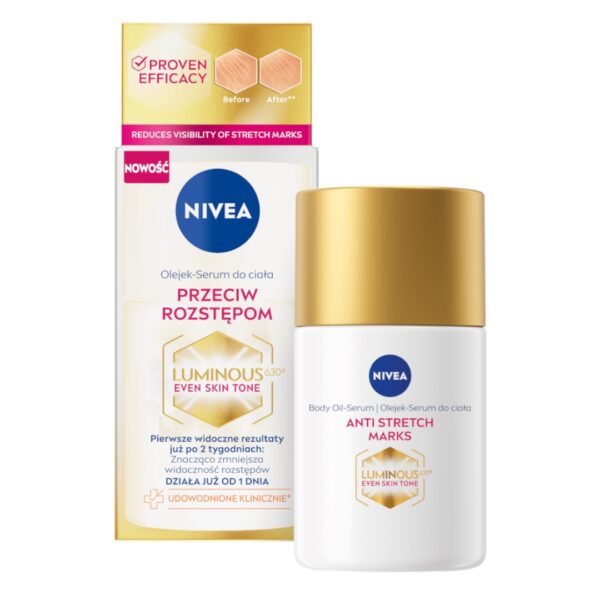 Nivea Luminous630® olejek-serum do ciała przeciw rozstępom 100ml