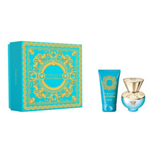 Versace Dylan Turquoise Pour Femme zestaw woda toaletowa spray 30ml + żel do ciała 50ml