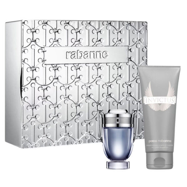 Paco Rabanne Invictus zestaw woda toaletowa spray 50ml + żel pod prysznic 100ml