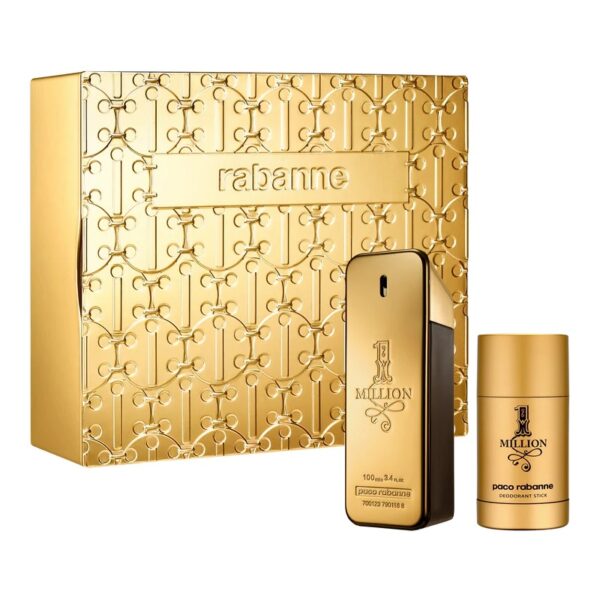 Paco Rabanne 1 Million Men zestaw woda toaletowa spray 100ml + dezodorant w sztyfcie 75ml