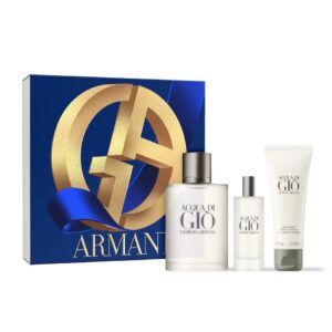 Giorgio Armani Acqua di Gio Pour Homme zestaw woda toaletowa spray 100ml + woda toaletowa spray 15ml + żel pod prysznic 75ml