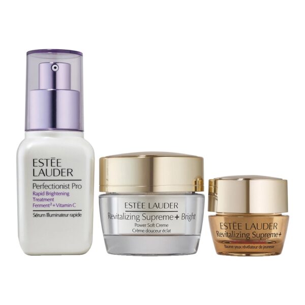 Estée Lauder Ignite Your Radiance Skincare zestaw Perfectionist Pro Rapid Brightening Treatment 30ml + Revitalizing Supreme+ Bright Power Soft Creme 15ml + Revitalizing Supreme+ Youth Power Eye Balm 5ml