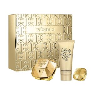 Paco Rabanne Lady Million zestaw woda perfumowana spray 80ml + balsam do ciała 100ml + miniatura wody perfumowanej 5ml