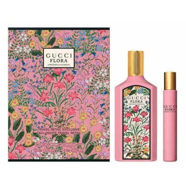 Gucci Flora Gorgeous Gardenia zestaw woda perfumowana spray 100ml + woda perfumowana spray 10ml