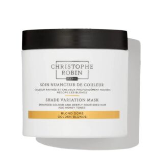 Christophe Robin Shade Variation Mask odżywcza kremowa maska odświeżająca kolor włosów Golden Blonde 250ml