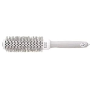 Olivia Garden Expert Blowout Speed Wavy Bristles szczotka do suszenia i modelowania włosów White/Grey 35mm