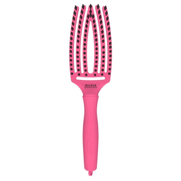 Olivia Garden FingerBrush Combo Medium szczotka do włosów Hot Pink