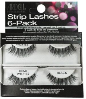 Ardell Strip Lashes 6-Pack Demi Wispies 6 par sztucznych rzęs Black