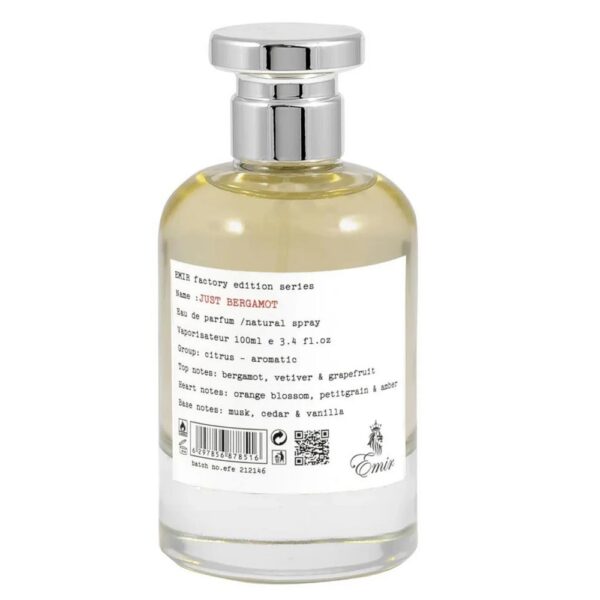 Emir Just Bergamot Factory Edition woda perfumowana spray 100ml