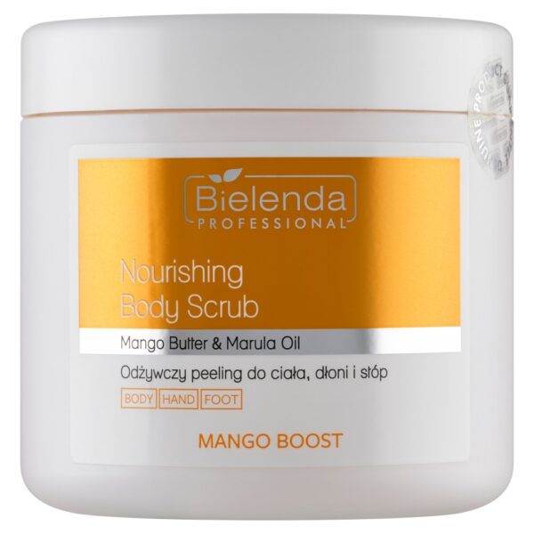 Bielenda Professional Mango Boost odżywczy peeling do ciała dłoni i stóp 550g