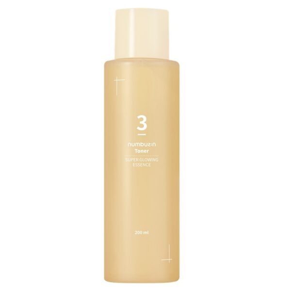 Numbuzin No.3 Super Glowing Essence Toner rozświetlający tonik-esencja do twarzy 200ml