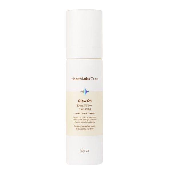 HealthLabs Glow On krem SPF50+ z melaniną 50ml