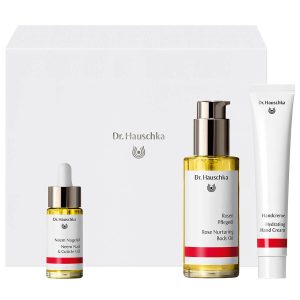 Dr. Hauschka Beautiful Body zestaw krem do rąk 50ml + olejek do ciała 75ml + olejek do paznokci 18ml